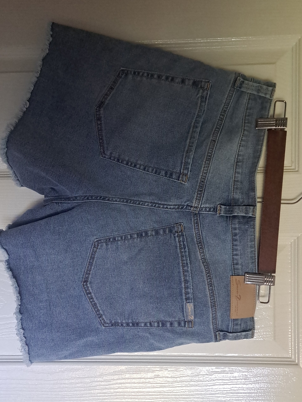 Seven7 Light Blue Denim Boyfriend Shorts